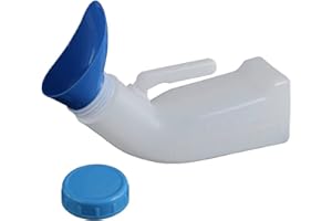 LOHILL Urinflaschen für Männer Frauen, 1000mL Tragbare Urinal Notfall Urinflasche,Kunststoff-Urinflaschen,Auslaufsicherer Schraubdeckel,Wiederverwendbare Mobile Toilette für Reisen im Freien, Camping, Auto