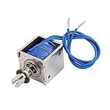 Cuando se activa, el electroimán solenoide puede trabajar a través de tirar empujando el émbolo unido a objetos