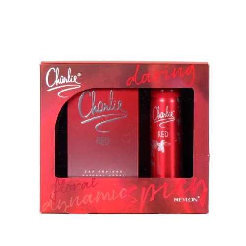 Revlon Charlie Red Eau Fraiche Gift Set 100ml EDT + 75ml Body spray