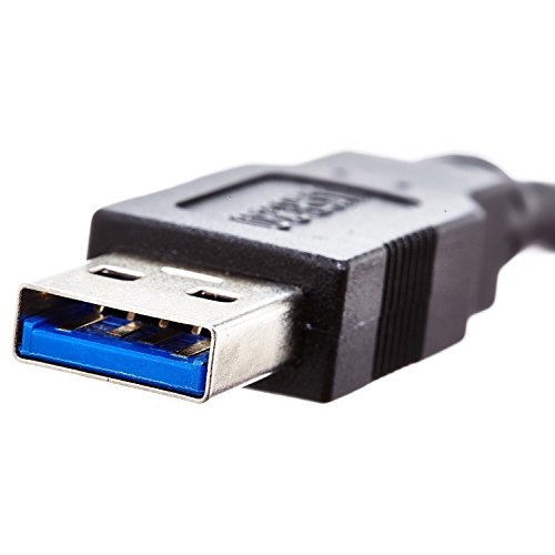 GizzmoHeaven 3M USB 3.0 Micro Kabel SuperSpeed Verbindungskabel A Stecker auf Micro B Ladekabel Datenkabel für Samsung Galaxy S5, Galaxy Note 3, Galaxy Note Pro 12.2, Nokia Lumia 2520, Externe Festplatte, Western Digital WD, Toshiba, Seagate, Transcend – 3 Meter - 3