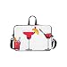 Produktbild Party Farbglas Cocktail Muster Aktentasche Laptoptasche Messenger Schulter Arbeitstasche Crossbody Handtasche Für Geschäftsreisen