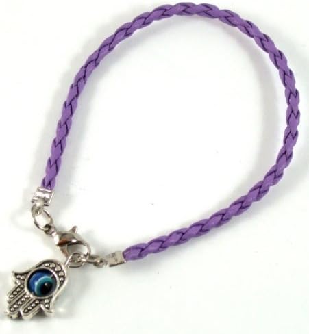 AccessoryAccessory Hamsa Hand Kabbalah Purple Thread String Bracelet Evil Eye