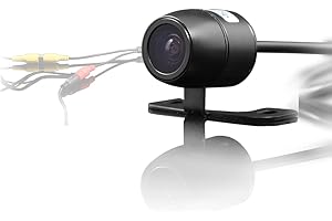 Erisin Universal Auto Retromarcia Universale HD Visione Notturna Telecamera di Retromarcia, Impermeabile Backup 18mm Mini 120 Visualizzazione a Colori CCD Backup Camera Grandangolare per auto