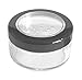 30mL Empty SMALL PLASTIC SIFTER JAR with Black Rimmed Lid for Makeup/Cream/Glitter (1 Sifter Jar)