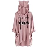 Weihnachten Damen Reißverschluss Hoodie Punkte Print Kapuzen Sweatshirt Pullover Bluse Damen Herbst Katzen Langarm Sweatshirt Kapuzenpulli Tops Blusen Hoodie Plus Size Damen Pullover Langarm Bluse Brief Sweatshirt Top T-Shirt Streetwear Frauen Langarm Bunter Regenbogen Oansatz Sweatshirt Mädchen Crop Pullover Hoodie Damen Herbst Winter Langarm Mittelmeer Giraffe Plus Samt Pullover
