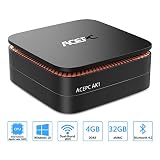 ACEPC AK1,Mini PC Intel Celeron Processor J3455 Windows 10 Home (64 bit) Desktop Computer [4GB/32GB/Support 2.5