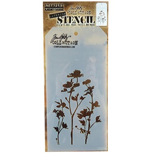 Tim Holtz Wildblumen anonymous_agw Stempel und Schablonen.