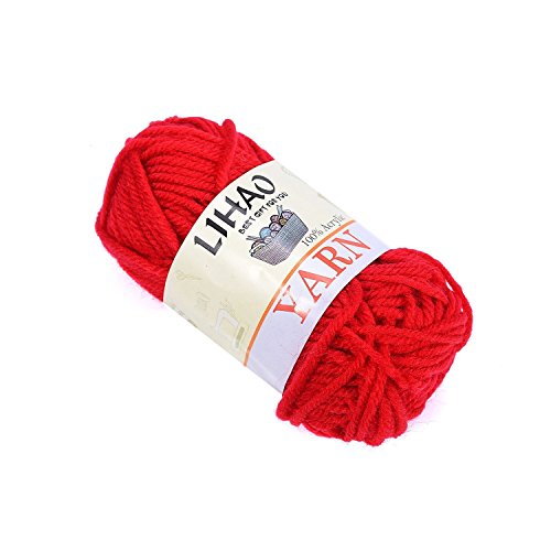 LIHAO 12x15g Strickwolle Handstrickgarn Häkelgarn Acryl für Doppelt Stricken Häkeln und Kunsthandwerk – 12 Farben - 8