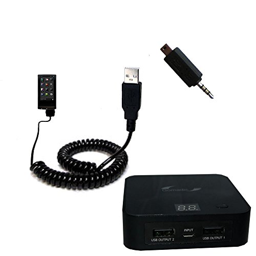 Preisvergleich Produktbild Tragbares, wiederaufladbares Akkupack als Spezialausführung für Cowon J3 - Hochleistungsladegerät von Gomadic, das in jede Tasche passt