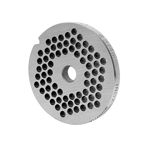INOX Lochscheibe Gr. 8 - 4,0 MM Bohrung - für Fleischwolf Jupiter - Bosch - Alexanderwerk - Westmark