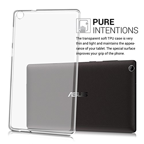 kwmobile Hülle für Asus ZenPad C 7.0 (Z170C / Z170CG) – Case Handy Schutzhülle TPU Silikon für Tablet – Backcover Cover klar Transparent - 3