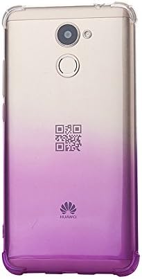 SMTR Huawei Y7 prime Gradient color Case Cover with Soft TPU Material and Colorful Patterns Protective Cases for Huawei Y7 prime (Purple)