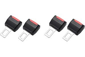 ARVALOLET Sicherheitsgurtschloss for Auto, 4 Stück, Sicherheitsgurtschloss, Schnallenstecker, Sicherheitsgurtpolsterung, Verlängerungsschnalle, Stecker, Autositzgurtclip-Verlängerung