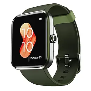 boAt Xtend Smartwatch with Alexa Built-in, 1.69? HD Display, Multiple Watch Faces, Stress Monitor, Heart & SpO2 Monitoring, 14 Sports Modes, Sleep Monitor & 5 ATM Water Resistance(Olive Green)