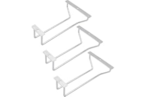 zoohot 18 cm vinglasställ, under skåp vinglashållare rostfritt stål stativ ställ för skåp kök bar (1 rader, 3-pack)