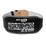 Best Body Nutrition Men's Hard Core Weight Lifting Belt-Black, Large