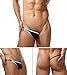 Price comparison product image HETAO Men's Sexy Unilateral Tie Thong Fashion Men's Underwear Nylon Sexy Lingerie Pajamas,C