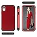 Produktbild Wendapai iPhone Xr Hülle Protects Beutel Beutel Heavy Duty Protection Bumper Hülle kompatibel mit iPhone Xr (Red+Black)