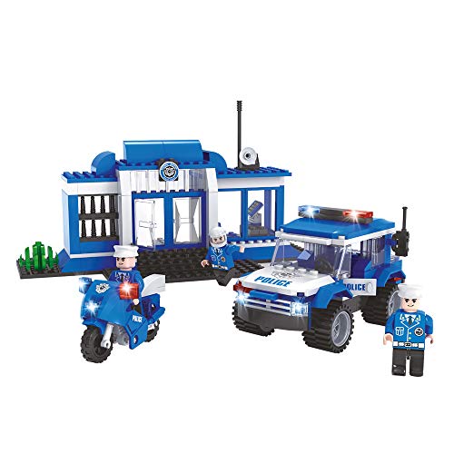 AUSINI - Juego de construcción comisaría de policía 223 piezas (ColorBaby, 44953)