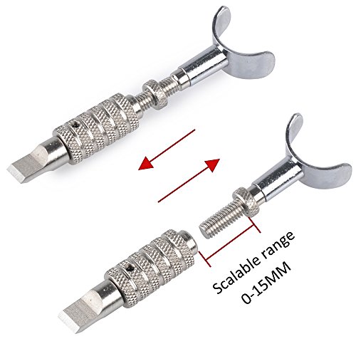 Racksoy Teleskop (80 – 95mm) Lederschnitzerei Lederausschnitt Drehmesser aus Edelstahl - 2