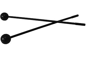 A-Star Battenti in gomma morbida con impugnatura in plastica sicura per carillon, metallofono, glockenspiel, xilofono - 2 pezzi/paio