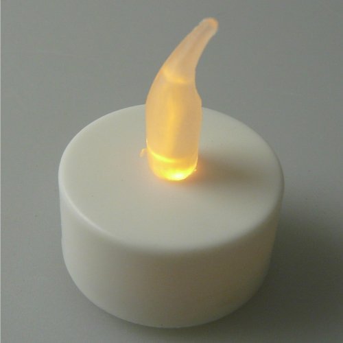 LED Teelicht Teelichter flackernd weiss inklusive Batterien , Hillfield® (32 Stück) - 4