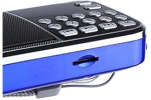 Onlinesikhstore 1300 Tracks Sikh Gurbani Nitnem Player Speaker and Radio - Blue