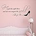 Produktbild Xzfddn Give A Girl Right Schuhe Wandaufkleber Zitate Inspirational Decals Diy Home Decor