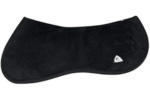 Acavallo Memory Foam Half Pad & Rear Riser, Größe:M, Farbe:schwarz