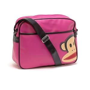 Paul Frank School Shoulder Flight Bag - Monkey Pink Black