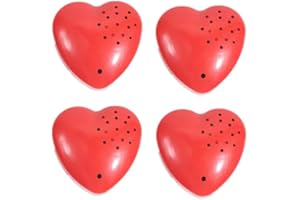 PW TOOLS 4PCS Heart Shaped Voice Recorder, Voice Recording Button 30 Seconds, Valentine's Day Heart Sound Recorder, Mini Voice Recorder, For Stuffed Animal Push Button Sound Recorder