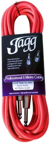Jagg 6m Professional Instrument Cable - Red