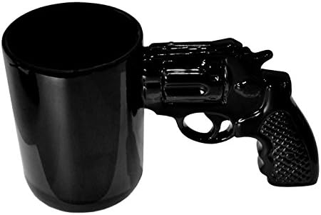 Gun Mug Novelty Ceramic Black Cup