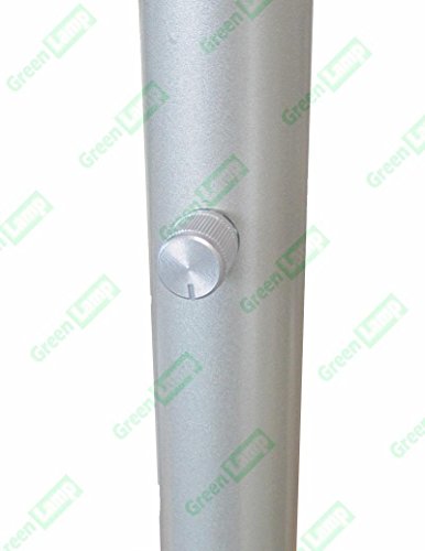 LED Floor Standing Energy Efficient Floor Lamp Uplighter Torchiere Silver/Grey Cool S.A.D