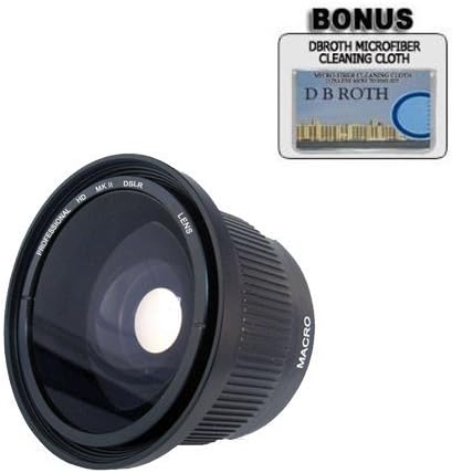 .42x HD Super Wide Angle Panoramic Macro Fisheye Lens For The Sony Alpha SLT-A58 Digital Camera Which Have Any Of These (18-70mm, 18-55mm, 75-300mm, 55-200mm, 35mm f/1.8, 85mm f/2.8, 50mm, 100mm) Sony Lenses