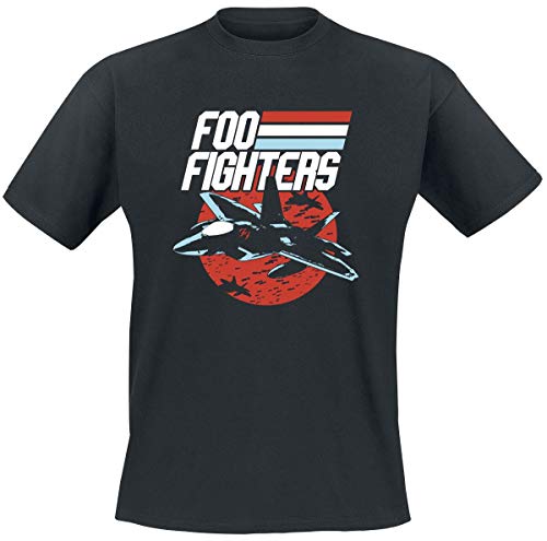 Foo Fighters Fighter Jet Camiseta Negro L