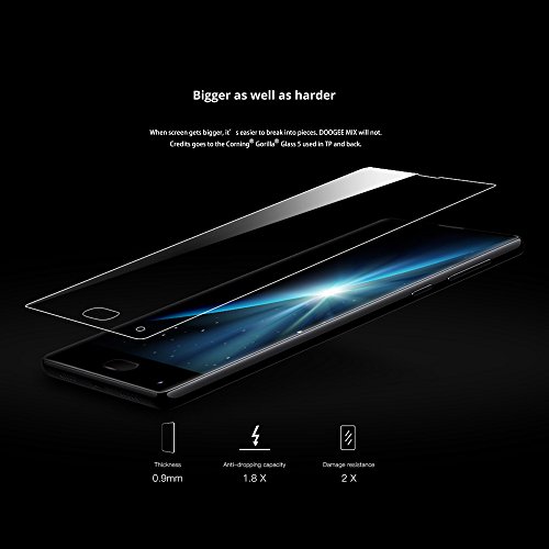 DOOGEE MIX 4G FDD-LTE Smartphone Android 7.0 5.5 Pollici Octa-core 2.5GHz 6GB RAM 64GB ROM Doppia Fotocamera Posteriore16.0MP + 8.0MP Front 5.0MP Batteria 3380mAh Impronta Digitale Dual Sim Carica Rapida
