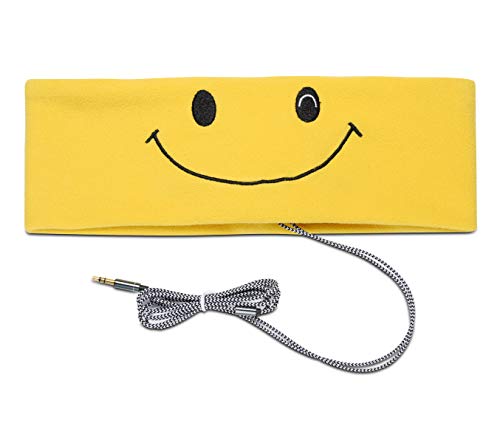 Azzker - Máscara para Dormir con Altavoces estéreo HD ultrafinos y Bolsa de Viaje Insomnia, Dormir Lateral, Nuca, ronquidos, Viajes por Aire, meditación y relajación