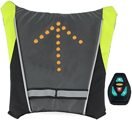 Glovion Wireless Bike Security Vest with turn Signal -Bicyle Cycling Safety Light Jacket