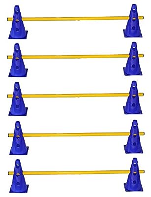 Boje Sport agility sport pour chiens - lot de 5 haies de coordination, jaune-bleu - 10x MZK23b 5x 100y