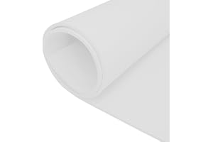 IVEOPPE Plaque de mousse Eva - Blanc - 350 mm (l) x 2 mm (D) x 1,6 m (L) - Plaque en mousse EVA - Pour costume de cosplay, travaux manuels, projets de bricolage