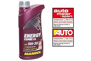 MANNOL 7907 Energy Combi LL SAE 5W-30 VW-NORM 504 00/507 00 Longlife Engine Oil for Car , 1 L