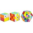 Cubelelo Drift 2X2, 3X3 & Megaminx Combo Stickerless - Multicolor