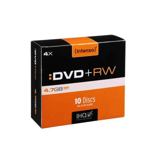 Intenso 4211632 DVD+RW Rohlinge (4x Speed, 4,7GB, 10er Spindel)