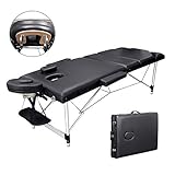 【STARKE UNTERSTÜTZUNG】Dieser professionelle Massagetisch ist aus hochwertigen Materialien gefertigt. Er verfügt über einen Aluminiumrahmen und robuste Stahlstützkabel, die Maximale Belastbarkeit 250kg sind.