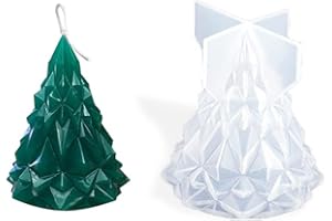 FEELAVA Epoxy Resin Mold, 2 Pack Night Light Holder Silicone Casting Mold Silicone Resin Moulds DIY Ornament Gift Candle Mold Home Decorations