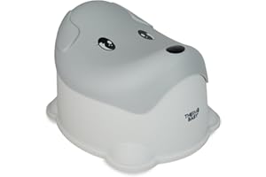 THERMOBABY - Pot ludique CHIEN - Pot pour bébé - Toilette enfant - Pot d’apprentissage de la propreté - Pratique - Confortable - Facile à nettoyer - Gris - 18+ mois
