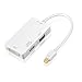 Produktbild teswell Mini DisplayPort (Thunderbolt 2 Port) zu HDMI/VGA/DVI Kabel Adapter Converter für Macbook Pro Air iMac Mac mini Oberfläche Book Pro 3/4