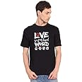 ENDOW Printed Unisex Cotton T-Shirts Four Legged Word - Color Black-L -(Regular Fit) -Pack of One