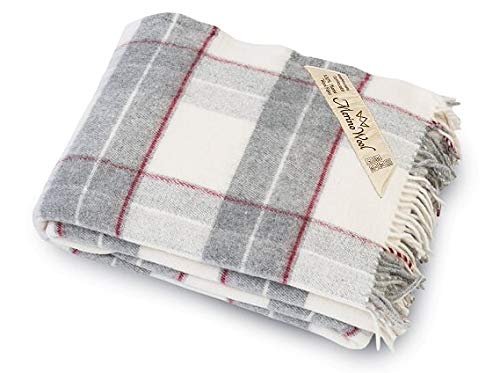 Merino Wool Bedding Manta de 100% Pura Lana Merina Manta 160 x 200 cm Cálido y Natural Muy Suave y Confortable. Double Blanket 160 x 200 CM